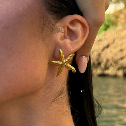 Boucles d'oreille étoile de mer