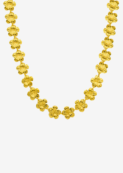Collier fleur d'or