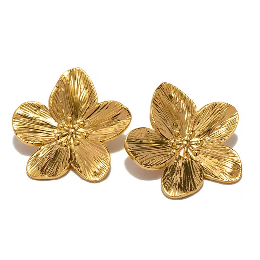 Boucle D'Oreilles Fleur de MonoÏ