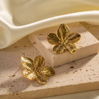 Boucle D'Oreilles Fleur de MonoÏ