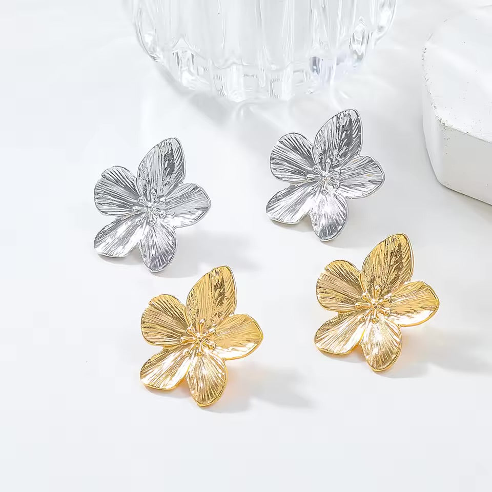 Boucle D'Oreilles Fleur de MonoÏ