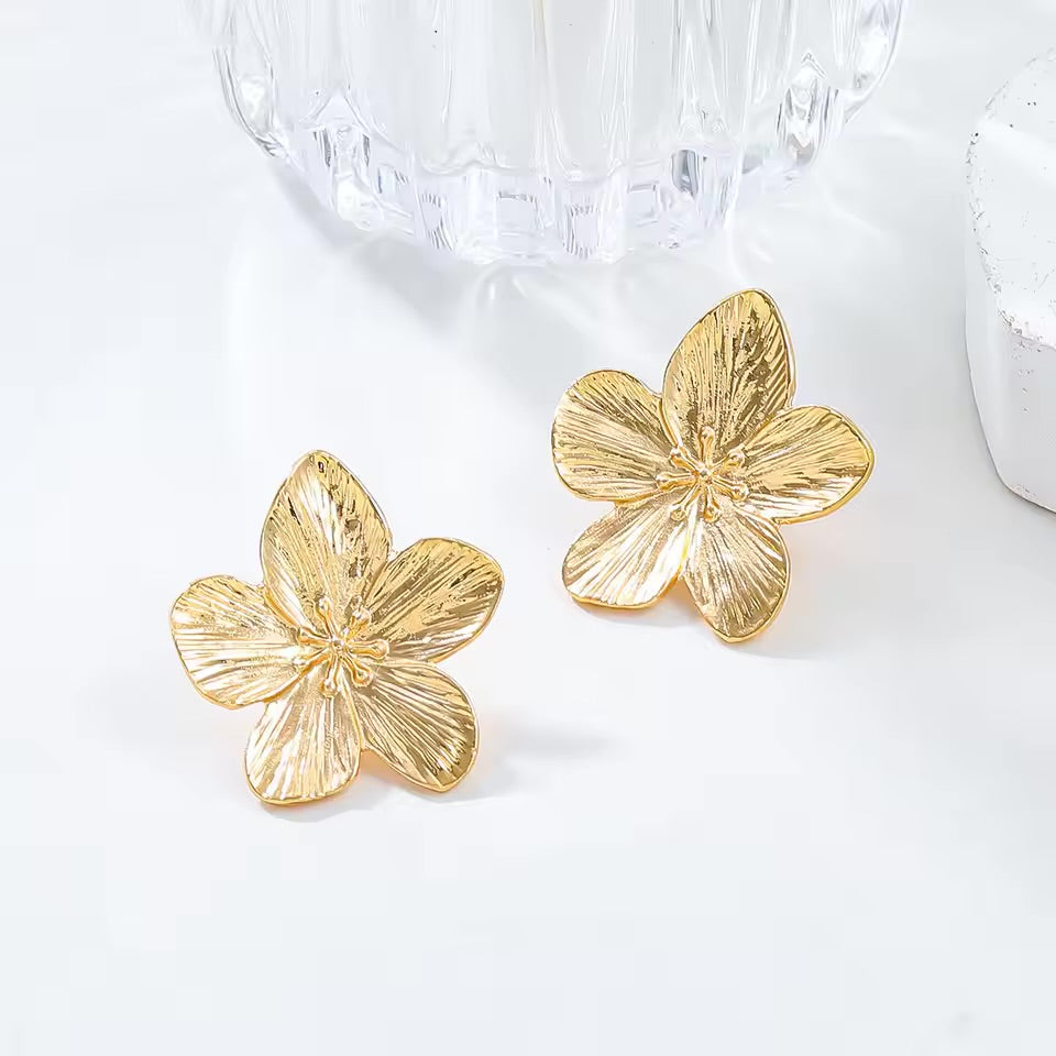 Boucle D'Oreilles Fleur de MonoÏ