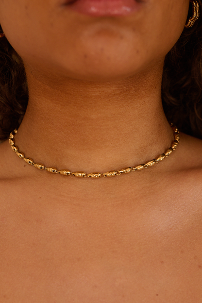 Collier petit coquillage d'or